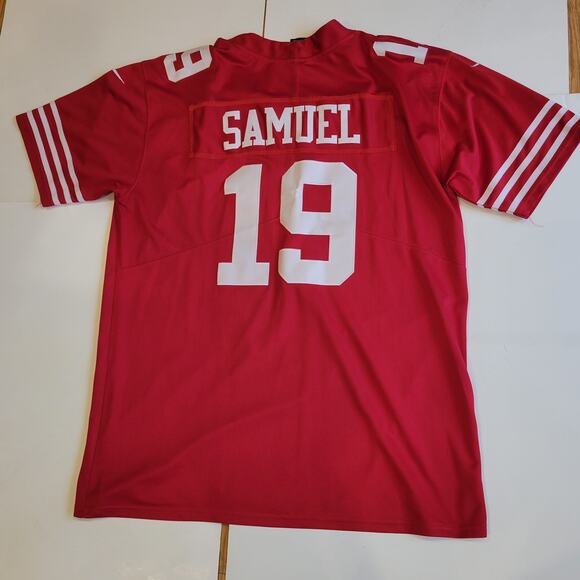 SF 49ers #19 Deebo Samuel Red Stitched Football NFL On Field Jersey Men's XXXL - Picture 6 of 9